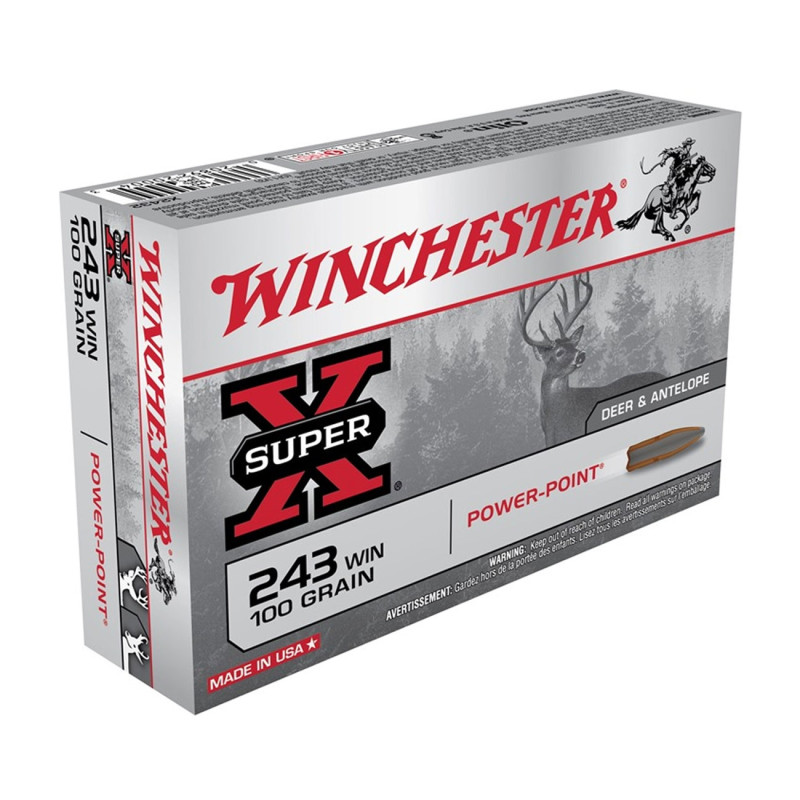 WINCHESTER  SUPER X CAL. 243 WIN. GR 100
