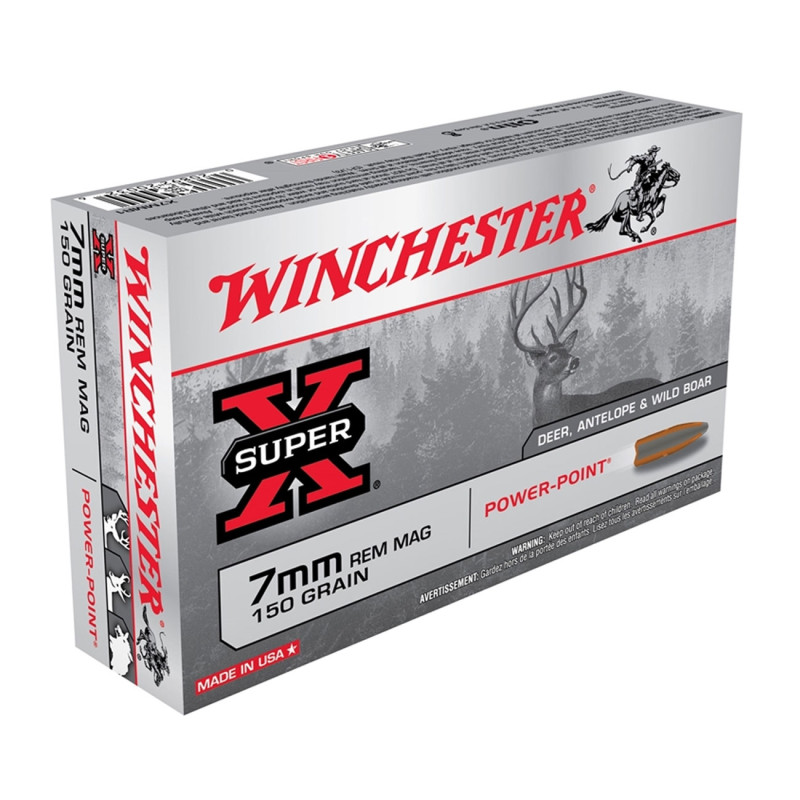 WINCHESTER SUPER X 7MM REM MAG.  GR 150
