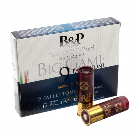 B&P Big Game 9 Pallettoni Cal. 12 33.5gr
