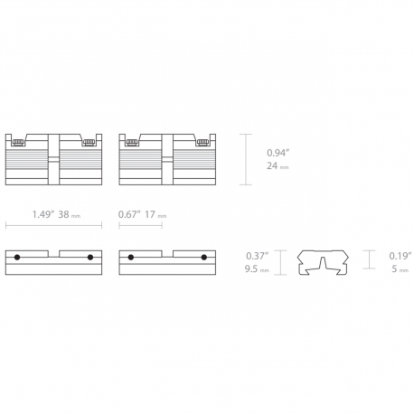 SLITTA HAWKE ADAPTER 2PZ 11MM A