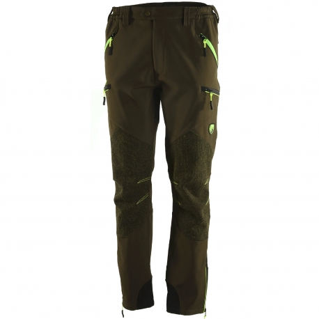 Univers Pantalone in Softshell Sassolungo Verde Fluo Univers-tex 92013 400