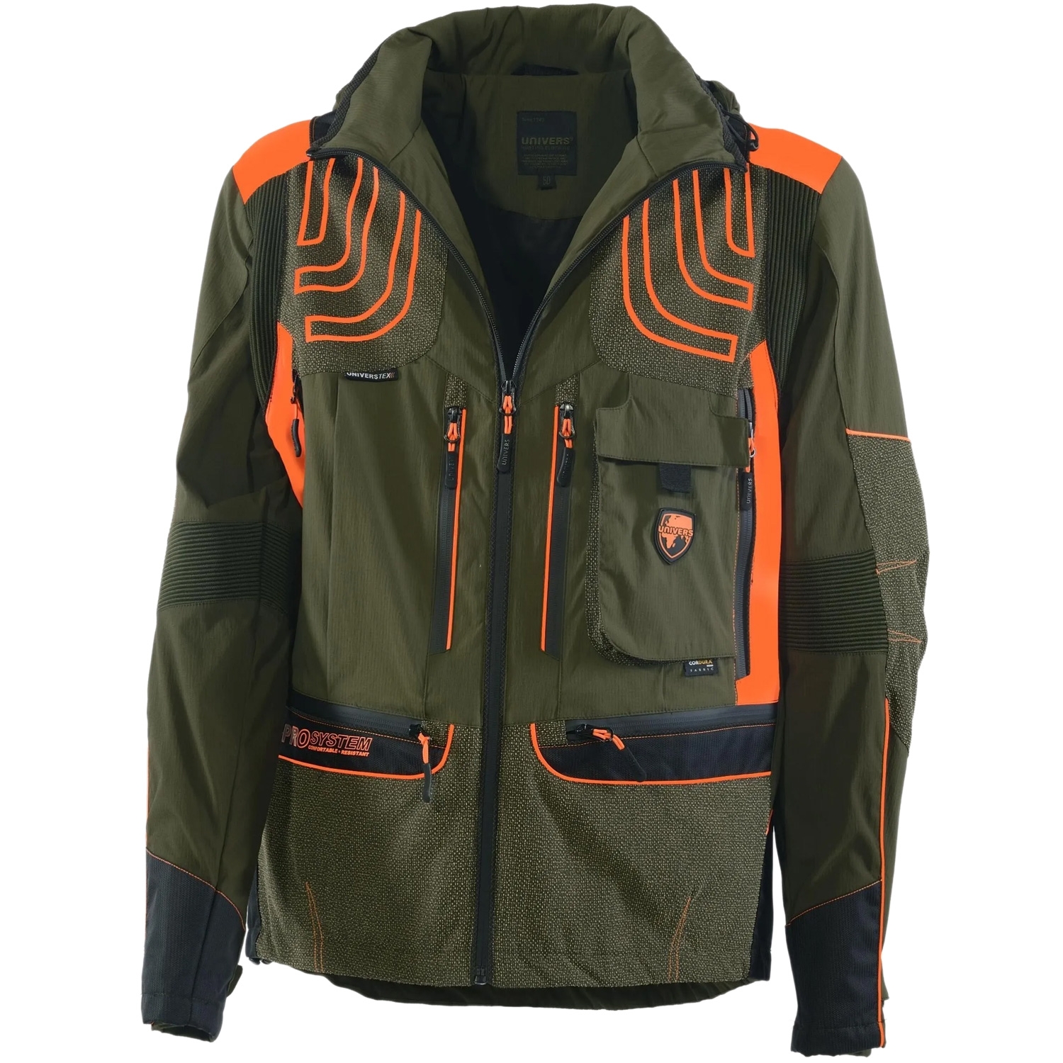 Univers Giacca K-PRO Cordura® Verde/Arancione Univers-tex 91117 392