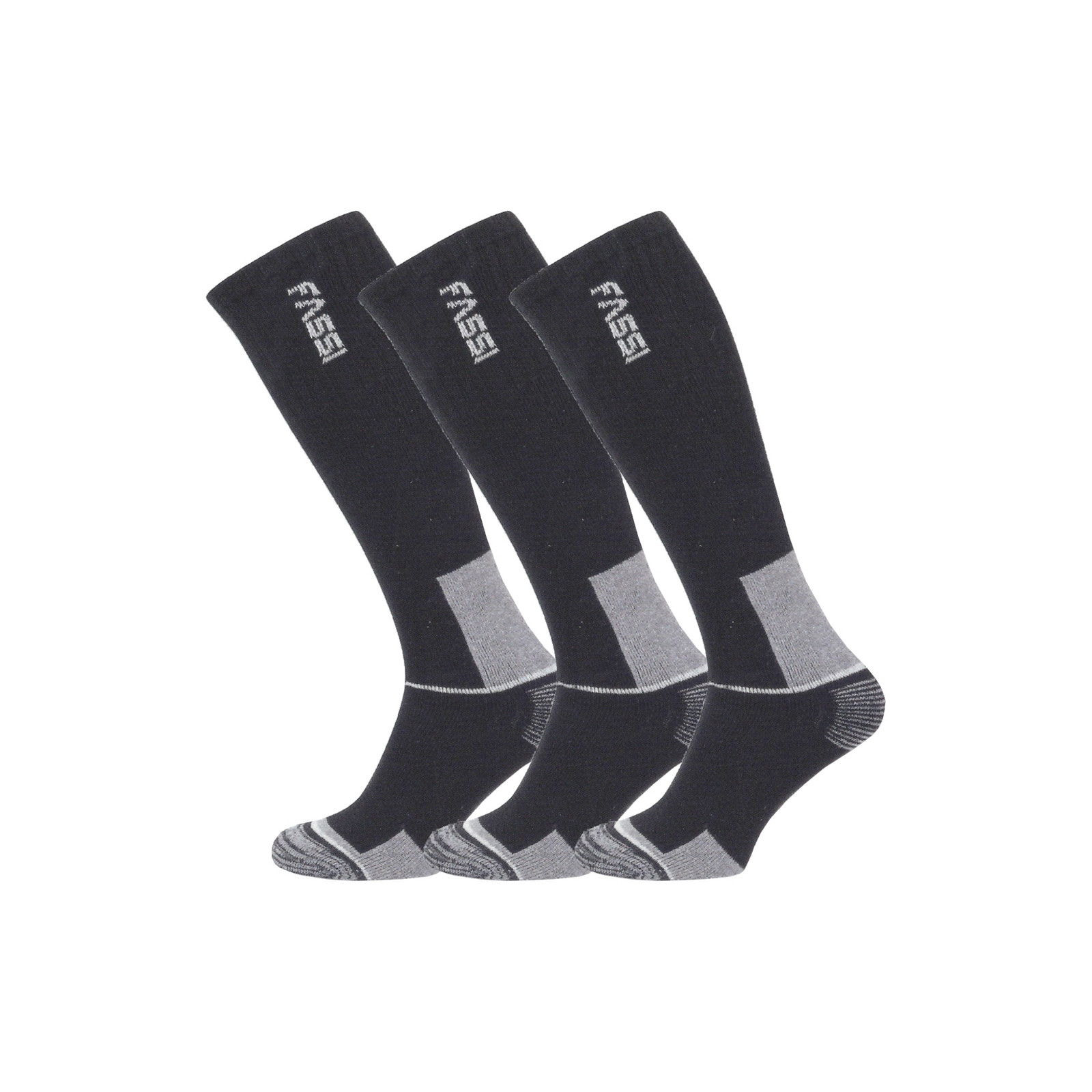 FASSI AT WORK Calze Tecniche Sneaker Antibatteriche – Confezione 3 Paia – Traspiranti, Taglia 43-46 - 2