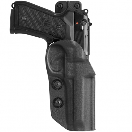 Fondina UNIVER VEGA HOLSTER IA2 Per Uso Interno - Adatta A Pistole PS, CC, GPG, GDF, BERETTA, GLOCK, H&K - Colore Nero, Made In Italy
