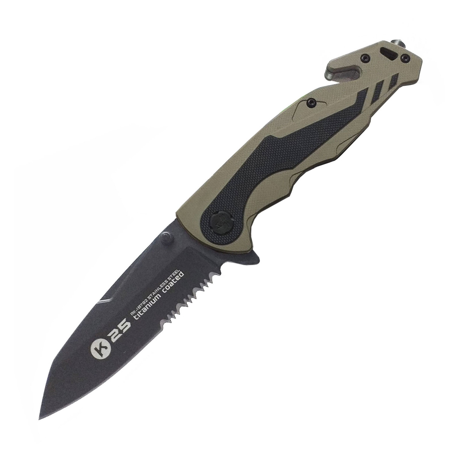 Ganzo G729-GR Coltello Pieghevole Tascabile 440C Laa in Acciaio anico G10 con Clip per Ganzo G729-GR Coltello Pieghevole Tascabile 440C Laa in Acciaio anico G10 con Clip per
