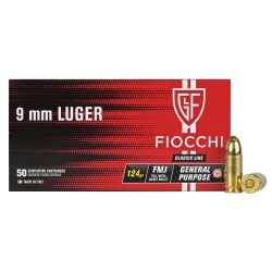 CARIC.FIOCCHI CAL. 9 LUGER FMJ 124GR