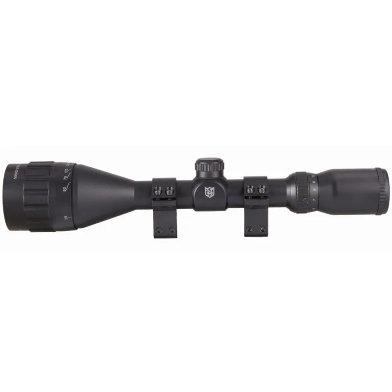 Nikko Mountmaster 3-9X40 AO RET. Mil Dot Illuminato + Attacchi 11mm