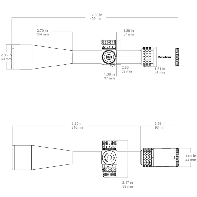 Vector Optics Sentinel-X PRO 10-40X50 RET. COM-25M