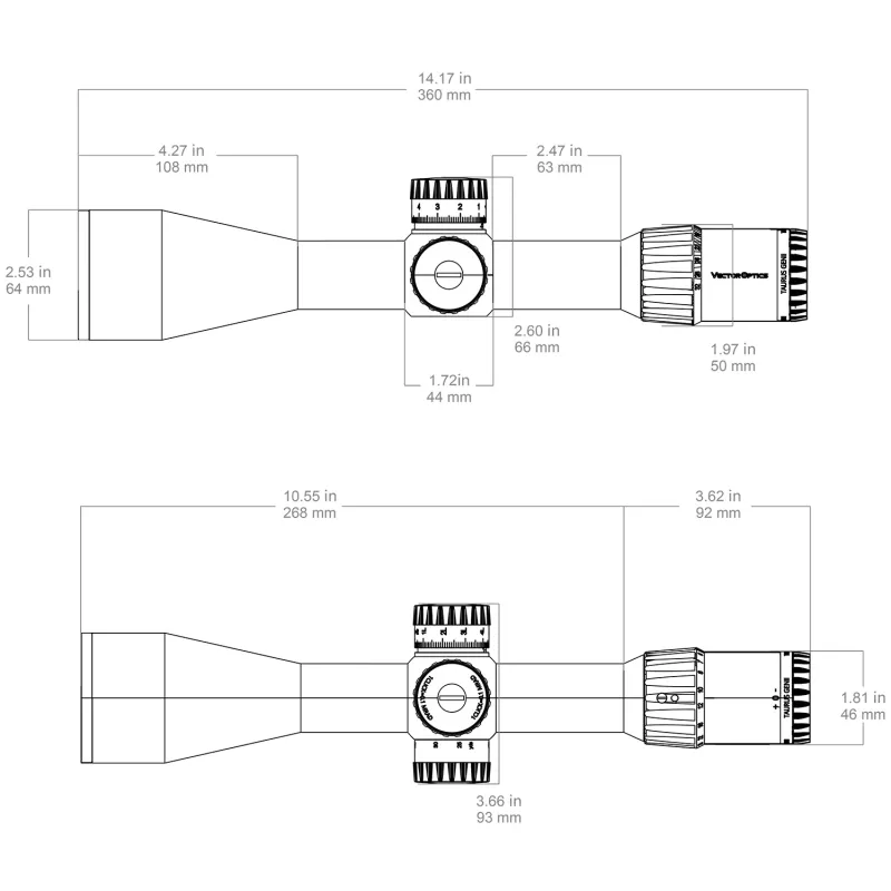 Vector Optics Taurus Gen II ED 4-32X56 FFP RET. VTA-5