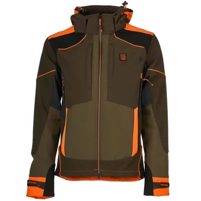 Univers Giacca in Softshell K2 Verde/Arancione Univers-tex 91258 392