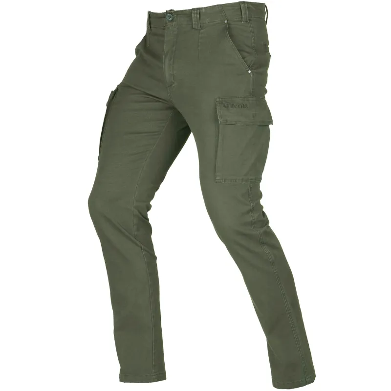 Univers Pantalone in Canvas Elasticizzato Diana Verde 92703 367