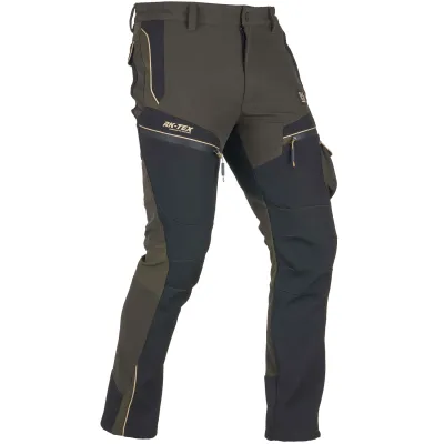 Univers Pantalone in Softshell Tofane Verde/Beige Univers-tex 92646 413