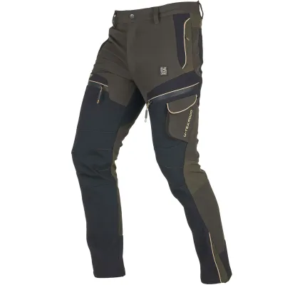 Univers Pantalone in Softshell Tofane Verde/Beige Univers-tex 92646 413