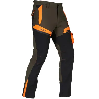 Univers Pantalone in Softshell Tofane Verde/Arancione Univers-tex 92646 392