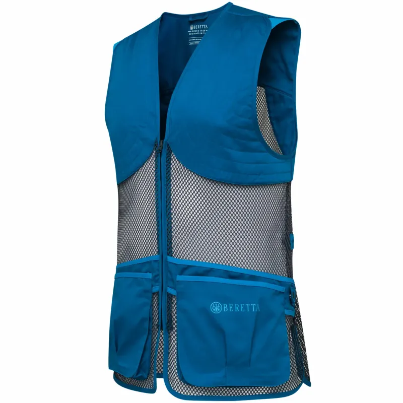 Beretta Gilet da Tiro Full Mesh Vest Blue Twilight