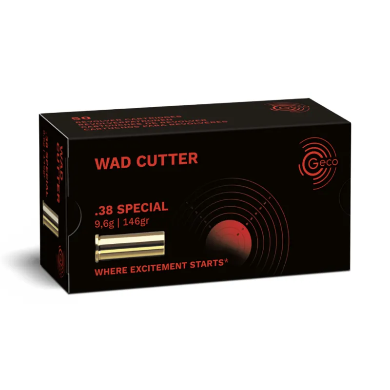 Geco Wad Cutter Cal. 38 Special 146gr