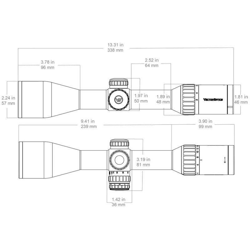 Vector Optics Continental 3-18X50 RET. G4 Fiber Illuminato